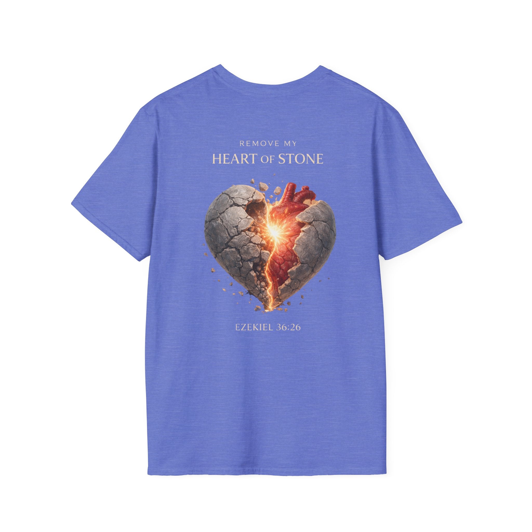 Ezekiel 36:26 - "Heart of Flesh" (Ladies) (Design on Back/Logo on Front)