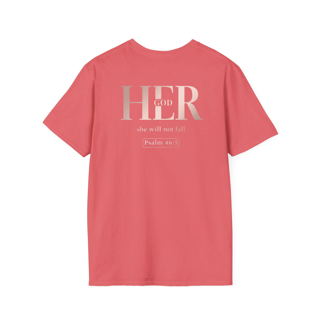 Psalm 46:5 - "God is Within Her" (Ladies) (Design on Back/Logo on Front)