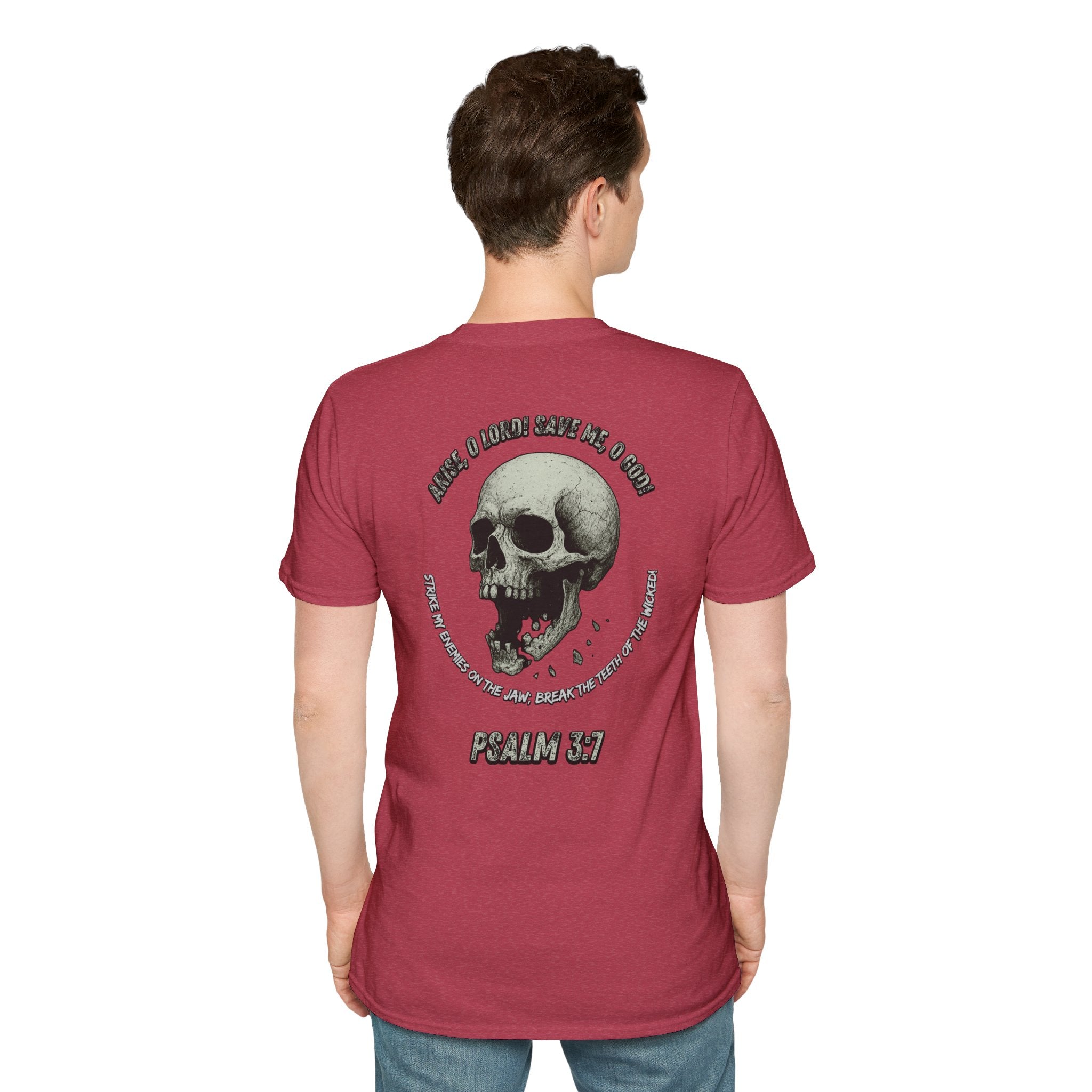 Psalm 3:7 - "Arise, O LORD!" (Monochrome) (Design on Back/Logo on Front)