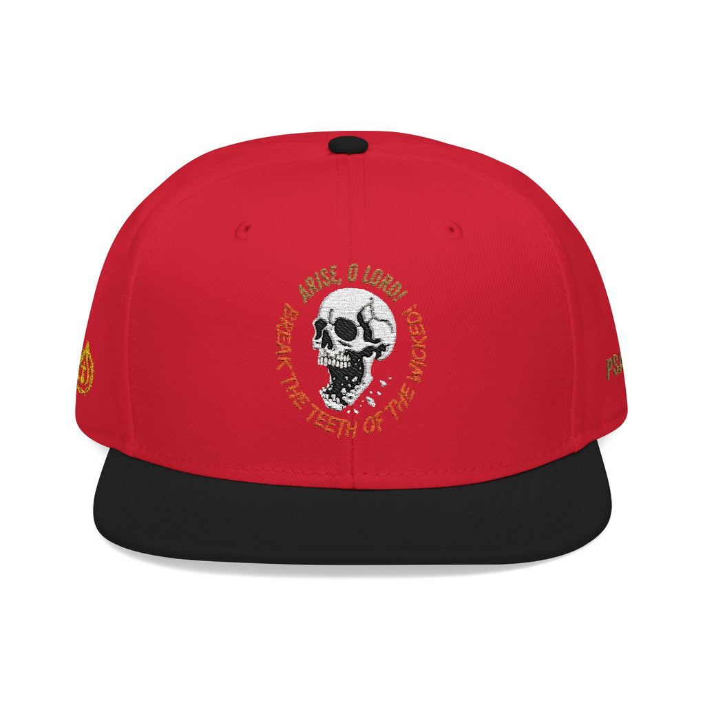 "Psalm 3:7" Snapback (Embroidered Front, Both Sides, Back)