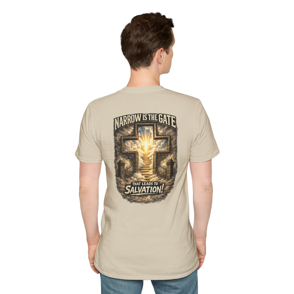 "The Narrow Gate" (Design on Back/Logo on Front)