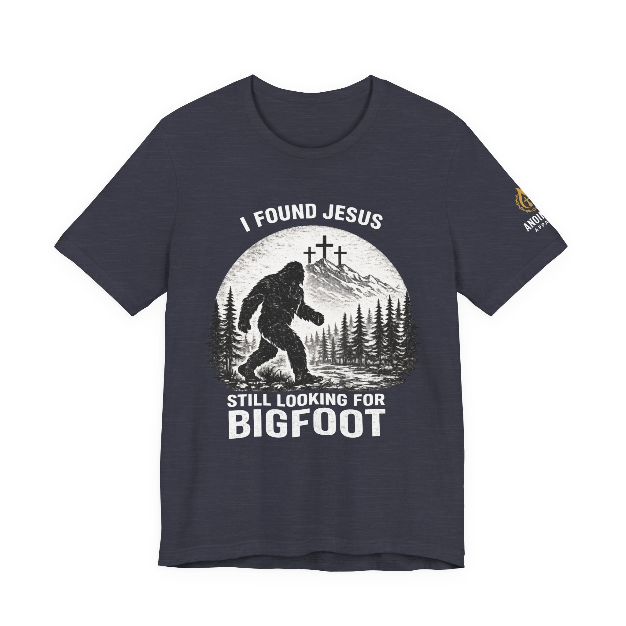 "Jesus and Bigfoot" (Design on Front/Logo on Sleeve)