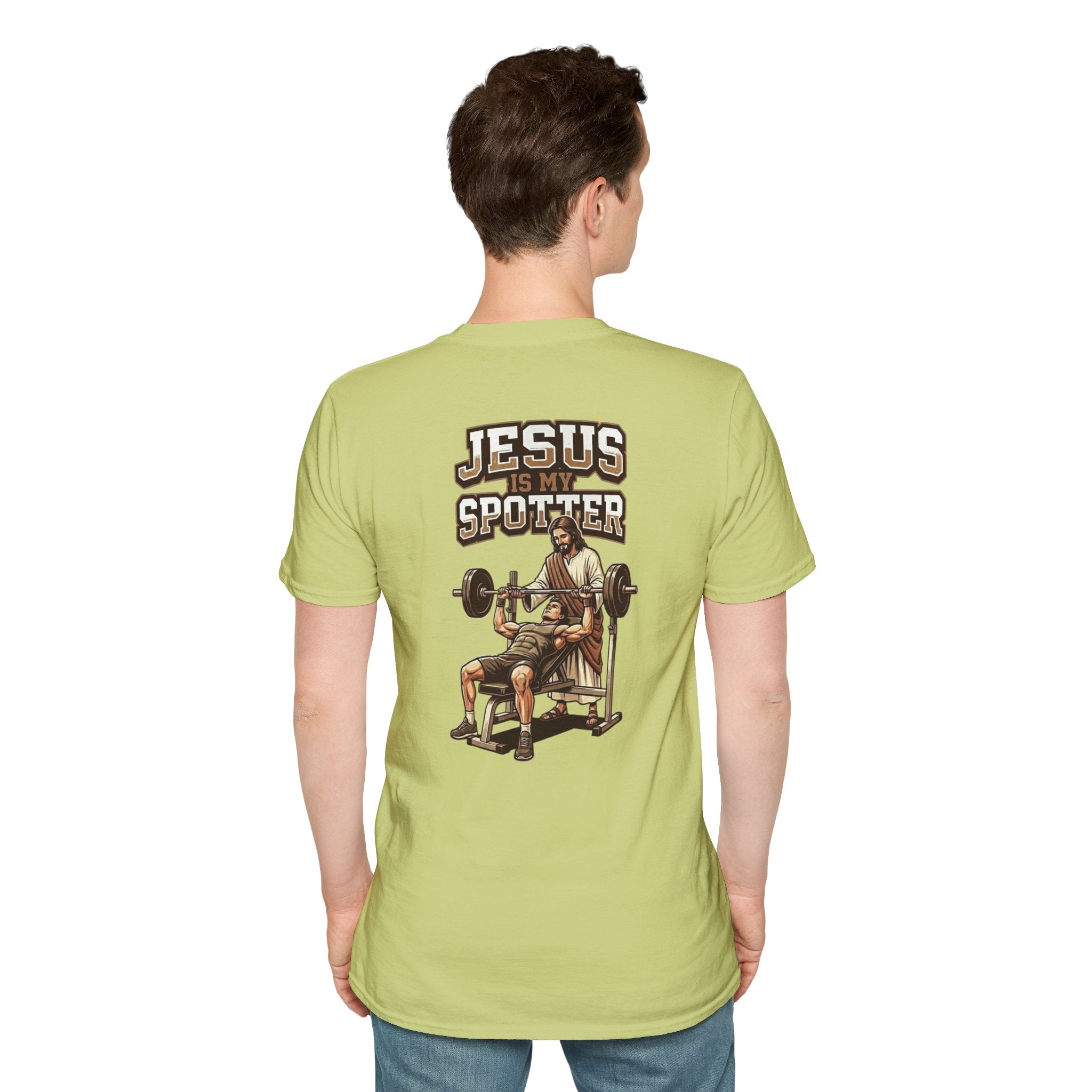 "Jesus Is My Spotter" (Design on Back/Logo on Front)