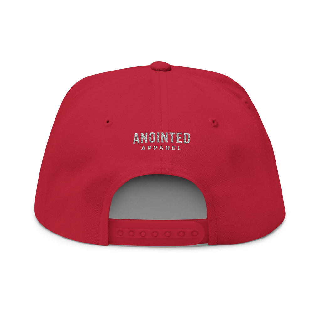 Signature Series "YHWH" (White) Flat Bill Snapback (Triple Embroidered)