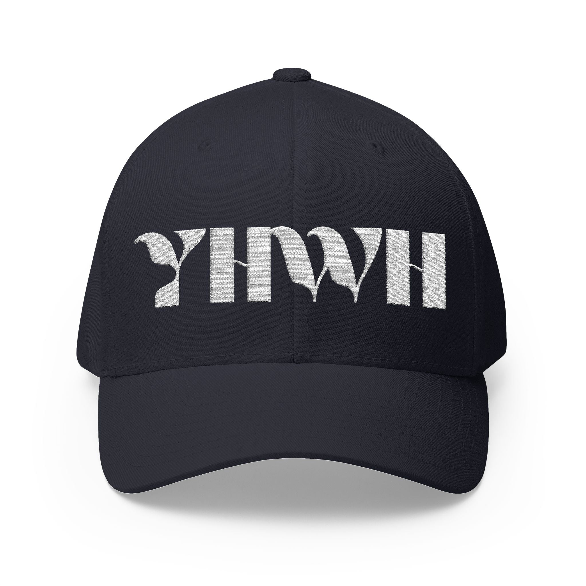 Signature Series "YHWH" FlexFit Closed-Back (White) (Triple Embroidered)