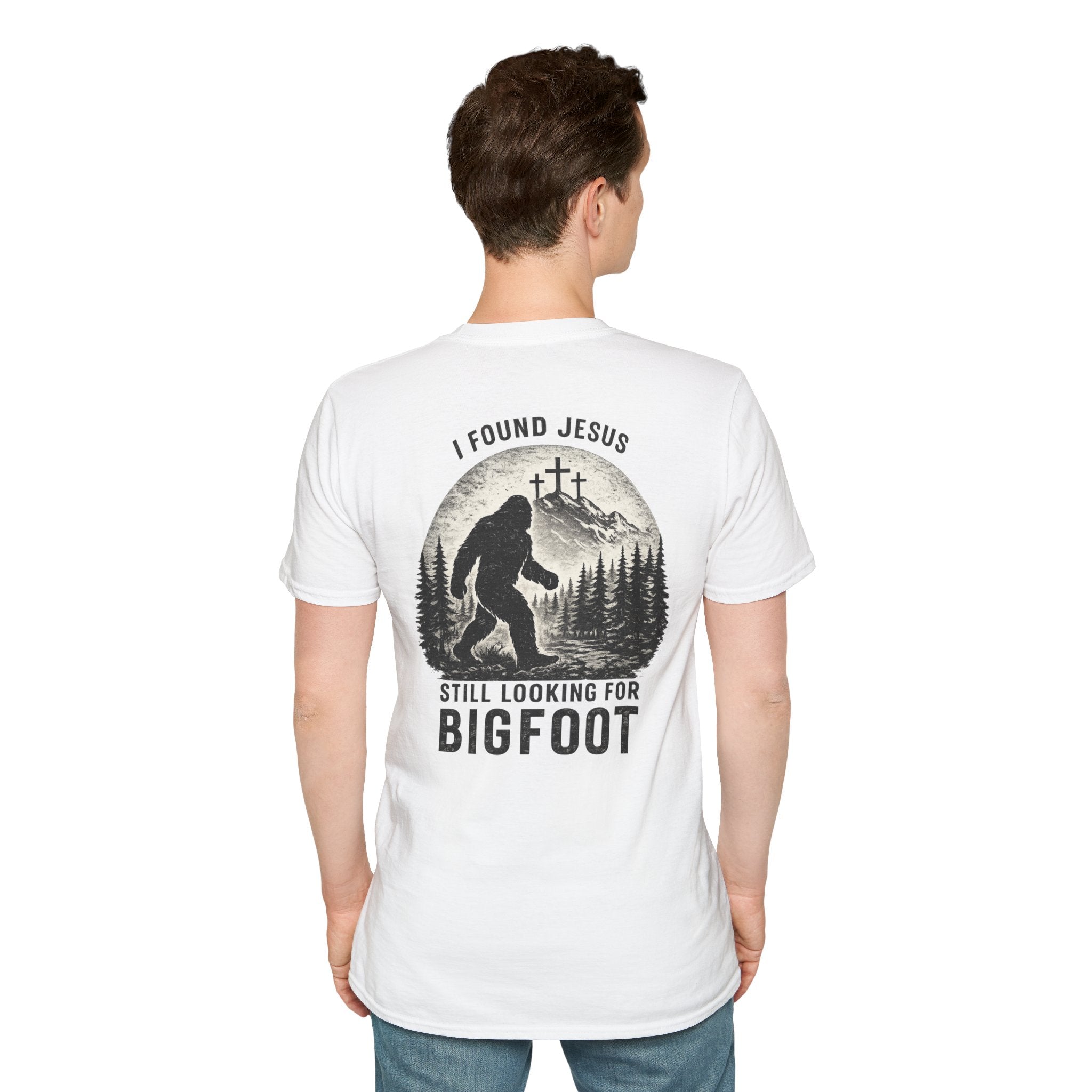 "Jesus and Bigfoot" (Design on Back/Logo on Front)