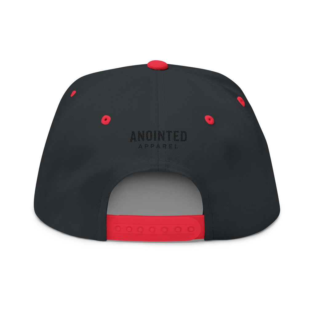 Signature Series "YHWH" (Black) Flat Bill Snap Back (Triple Embroidered)