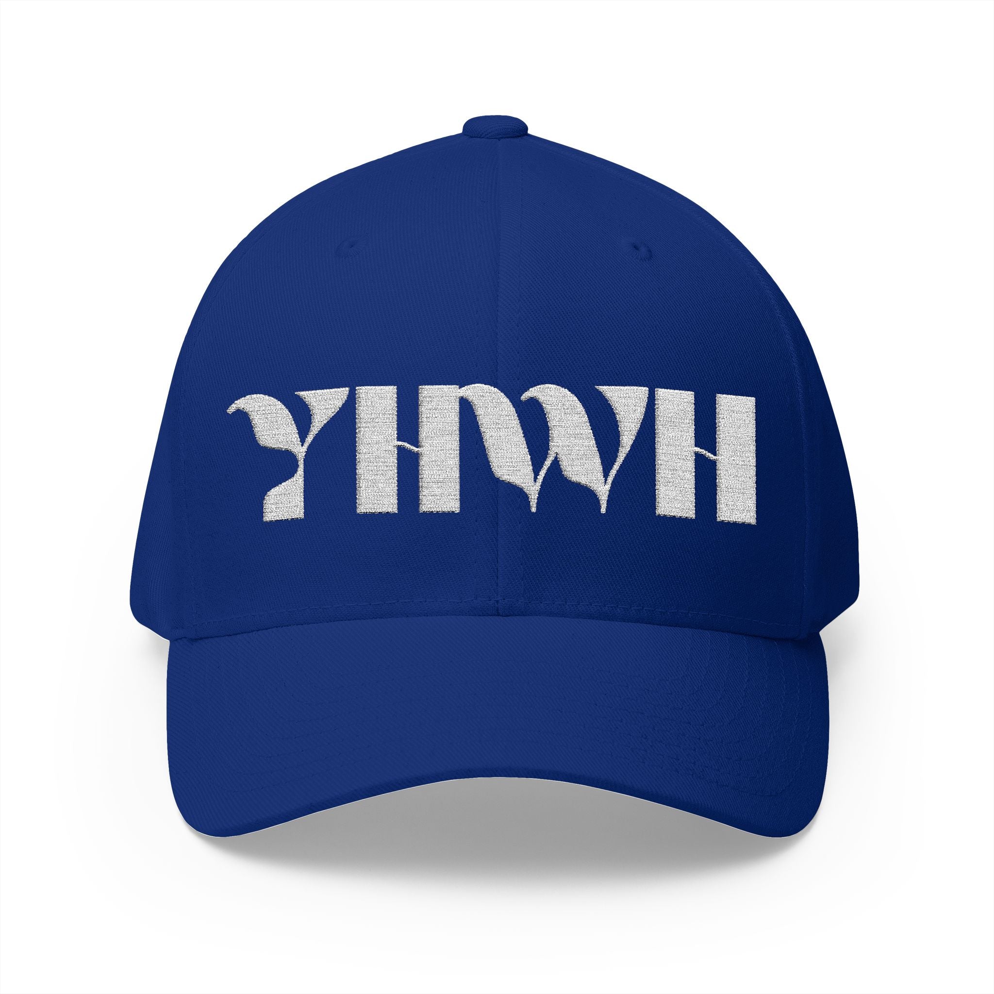 Signature Series "YHWH" FlexFit Closed-Back (White) (Triple Embroidered)