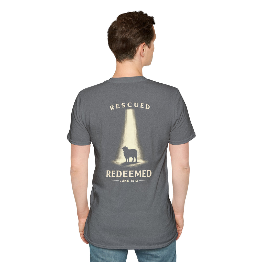 "Rescued and Redeemed" (Design on Back/Logo on Front)