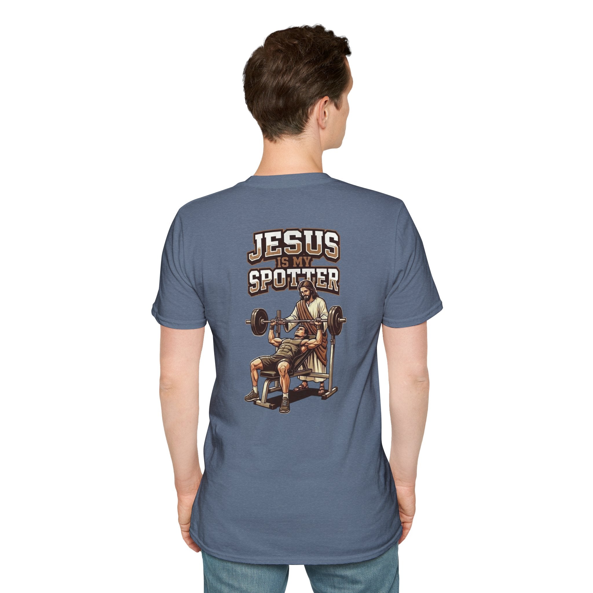 "Jesus Is My Spotter" (Design on Back/Logo on Front)