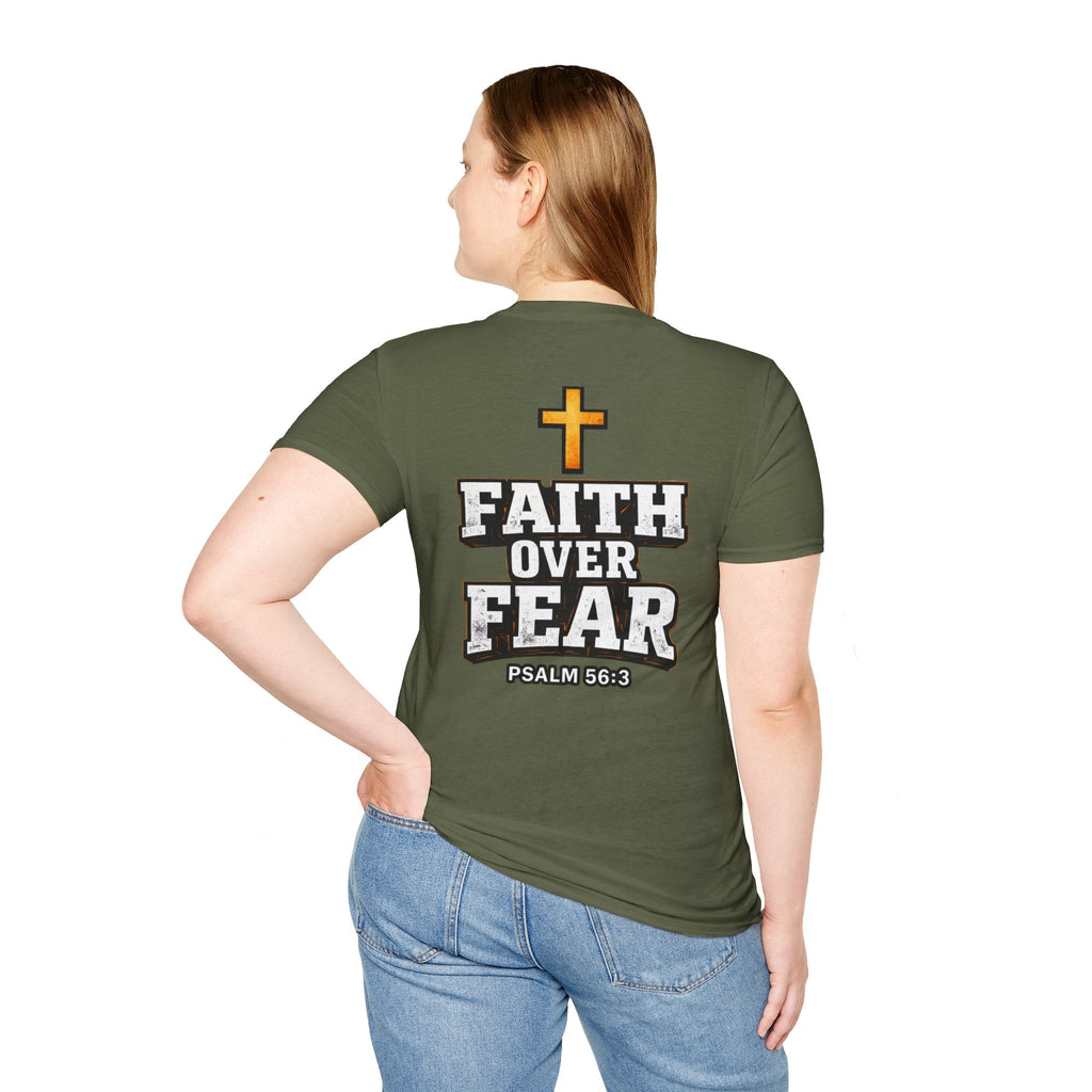 "Faith Over Fear" (Design on Back/Logo On Front)