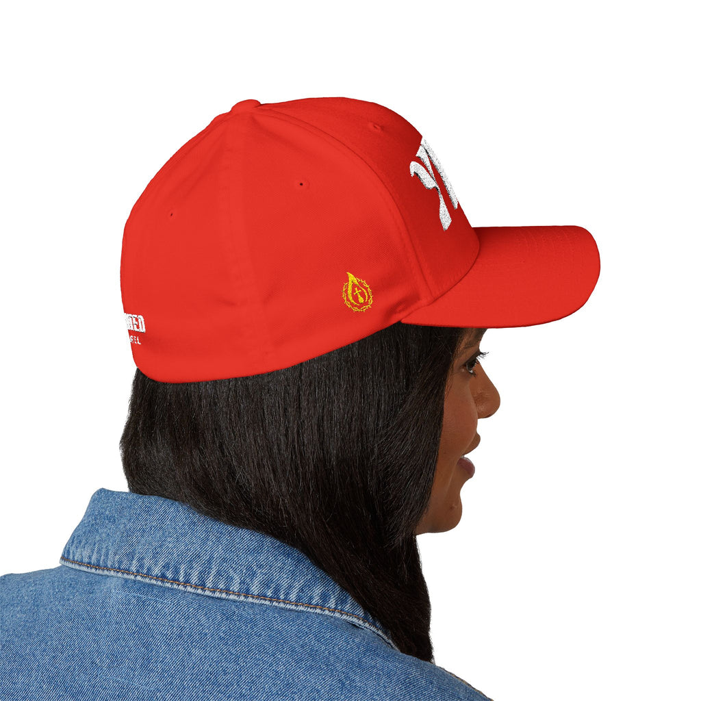 Signature Series "YHWH" FlexFit Closed-Back (White) (Triple Embroidered)