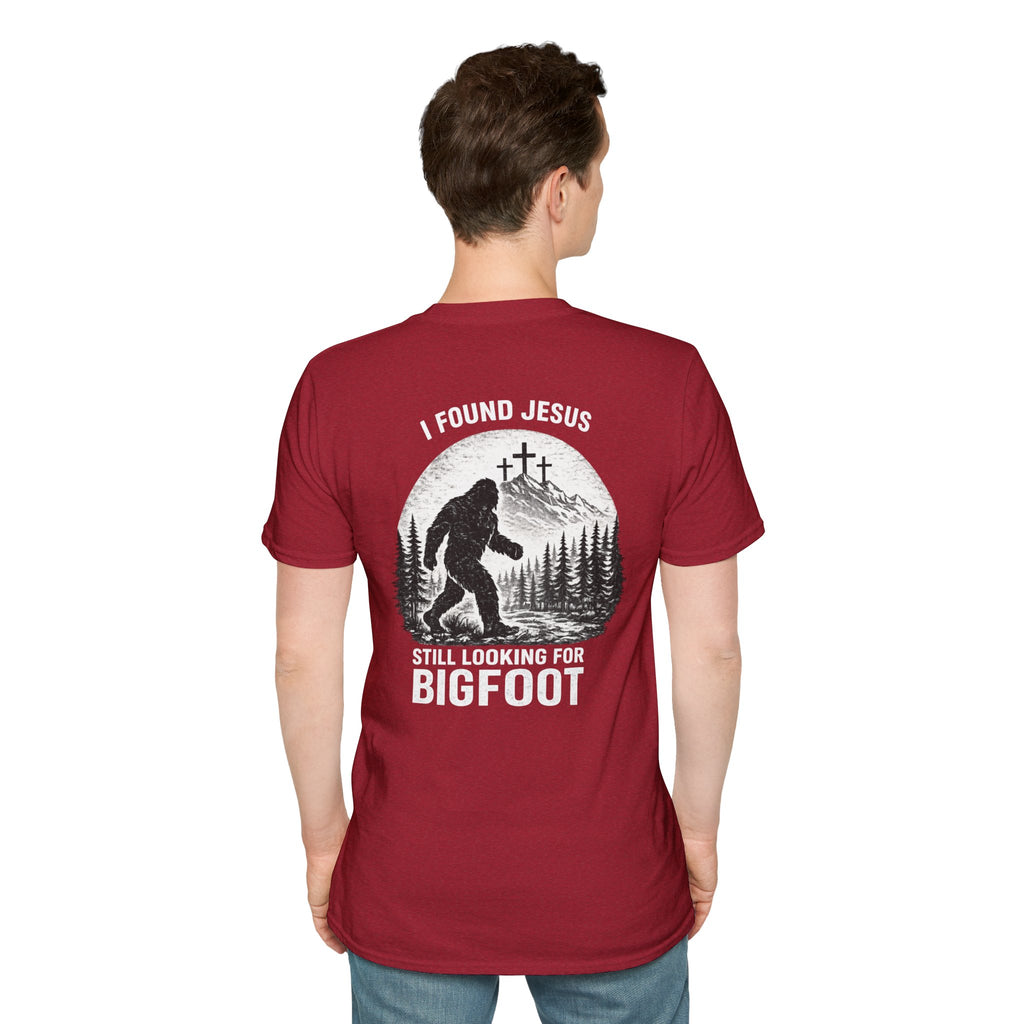 "Jesus and Bigfoot" (Design on Back/Logo on Front)