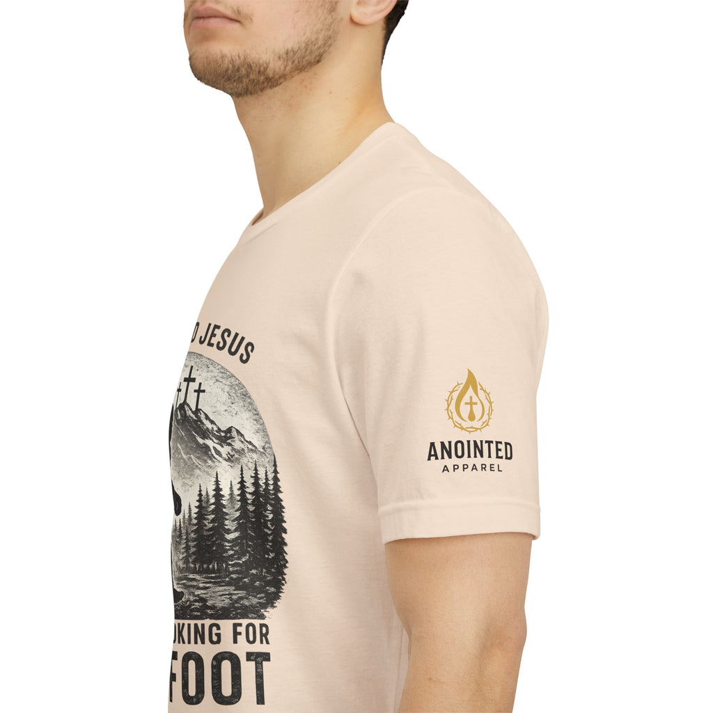 "Jesus and Bigfoot" (Design on Front/Logo on Sleeve)