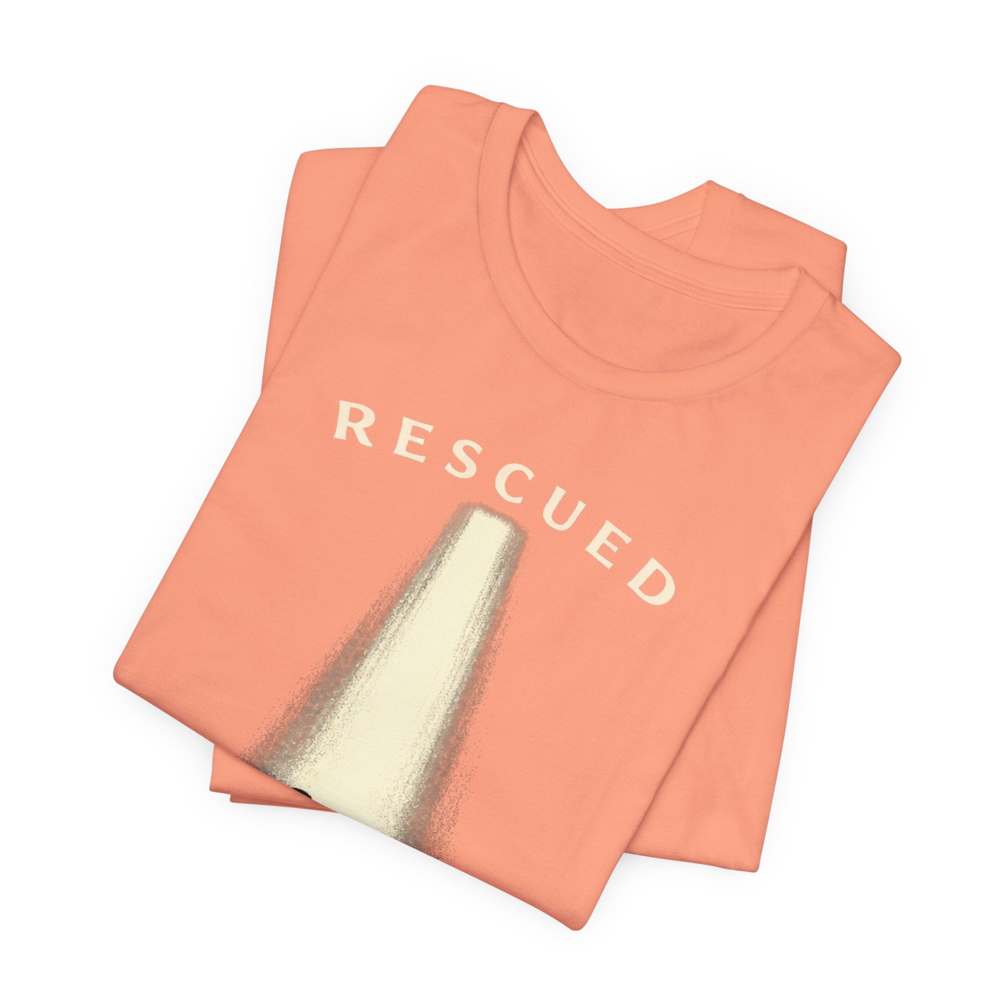 Luke 15:3 "Rescued and Redeemed" (Design on Front/Logo on Sleeve)