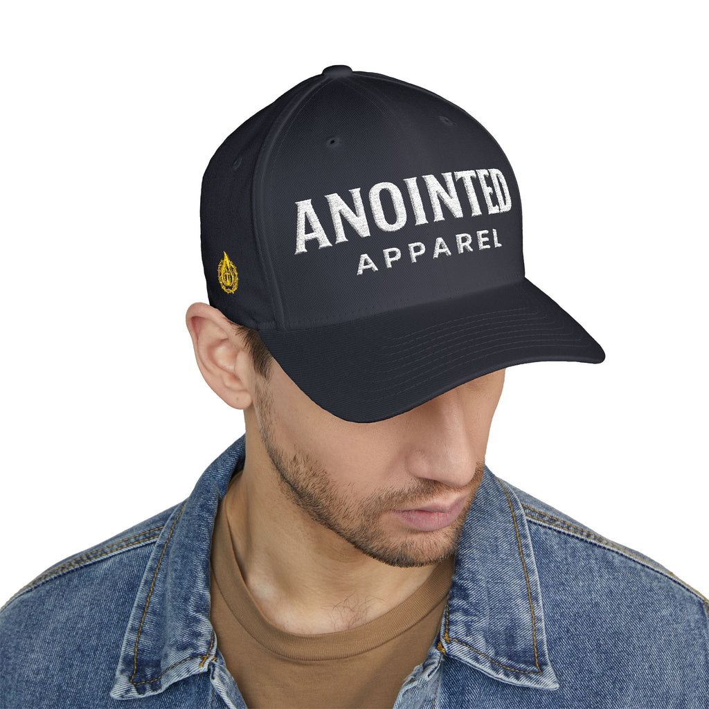 "Anointed" Christian FlexFit Hat – Elevated Edition (Front + Side Embroidery)