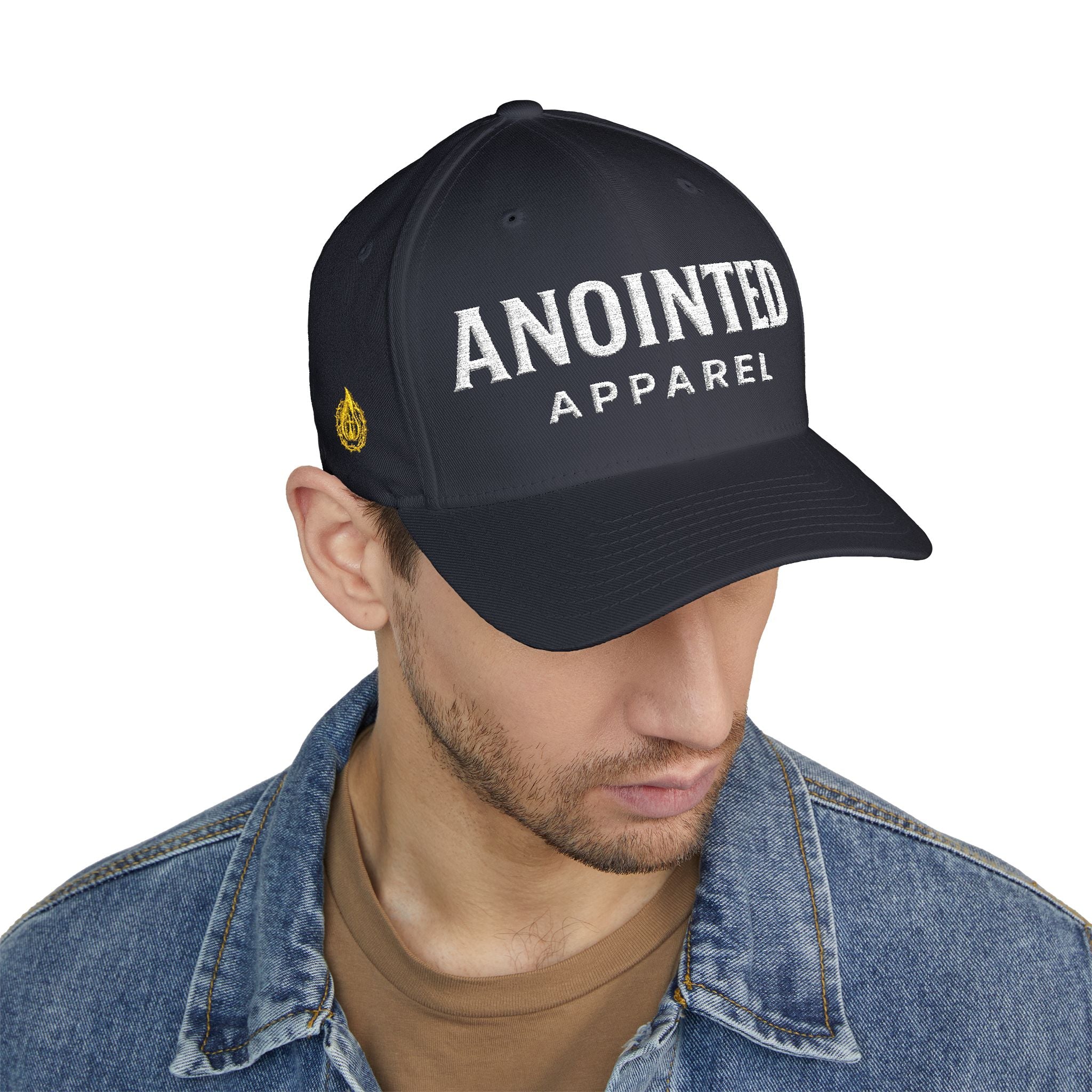 "Anointed" Christian FlexFit Hat – Elevated Edition (Front + Side Embroidery)
