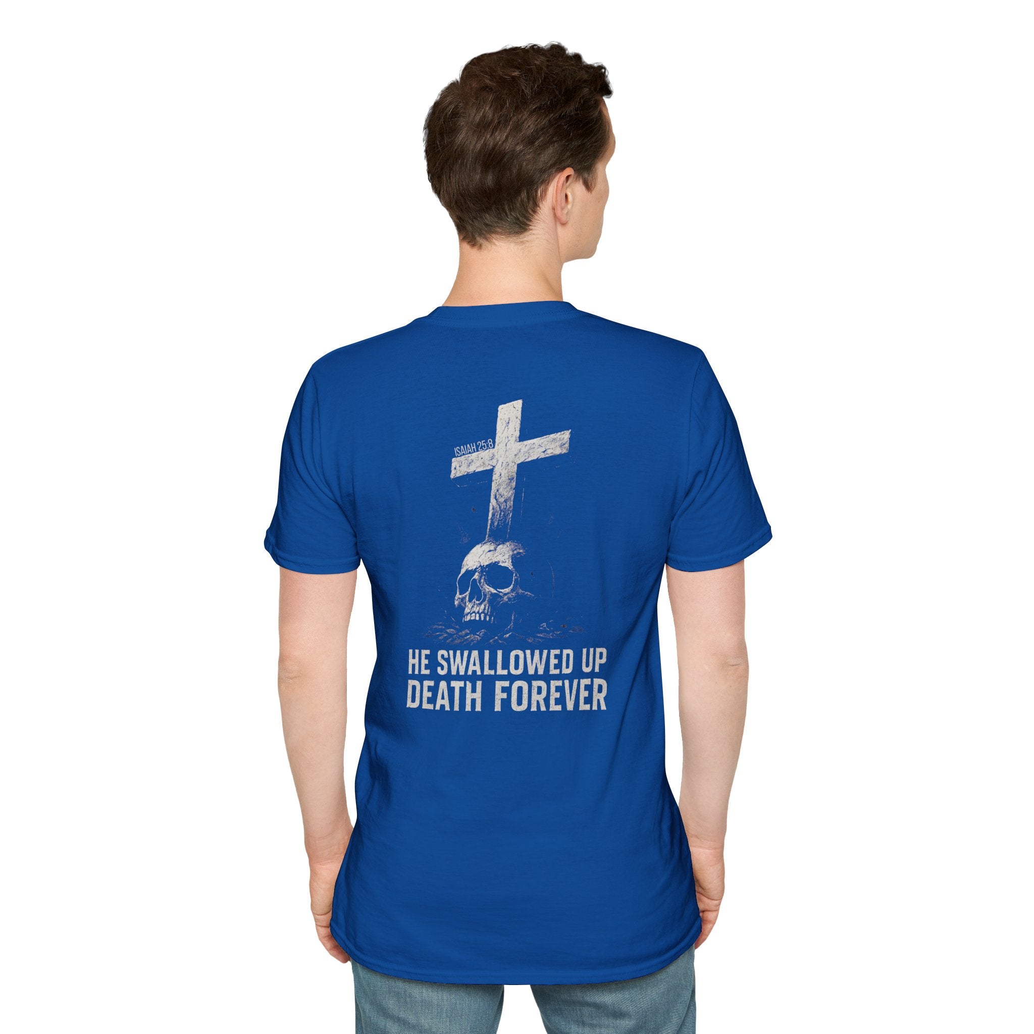 "Swallowed Death" (Light) (Design on Back/Logo on Front)