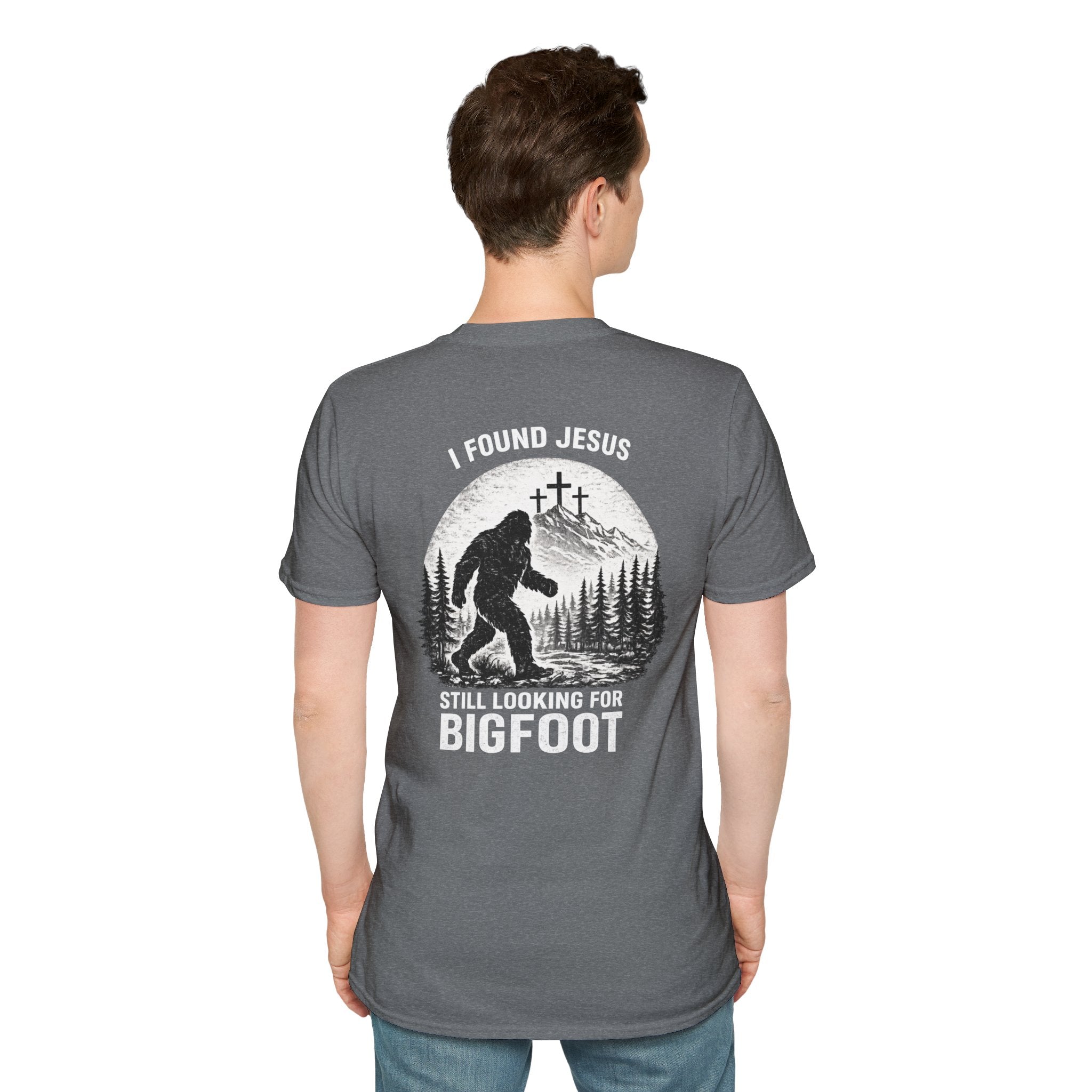 "Jesus and Bigfoot" (Design on Back/Logo on Front)