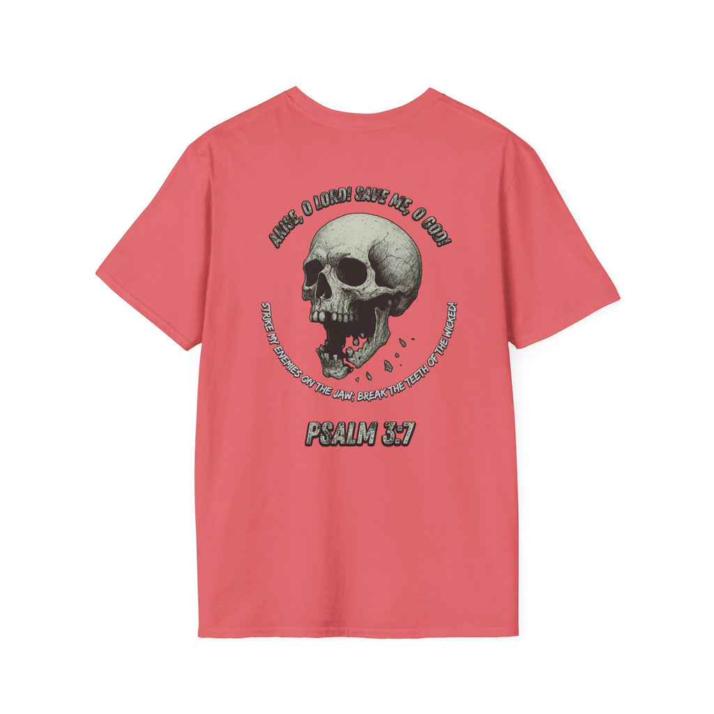 Psalm 3:7 - "Arise, O LORD!" (Monochrome) (Design on Back/Logo on Front)