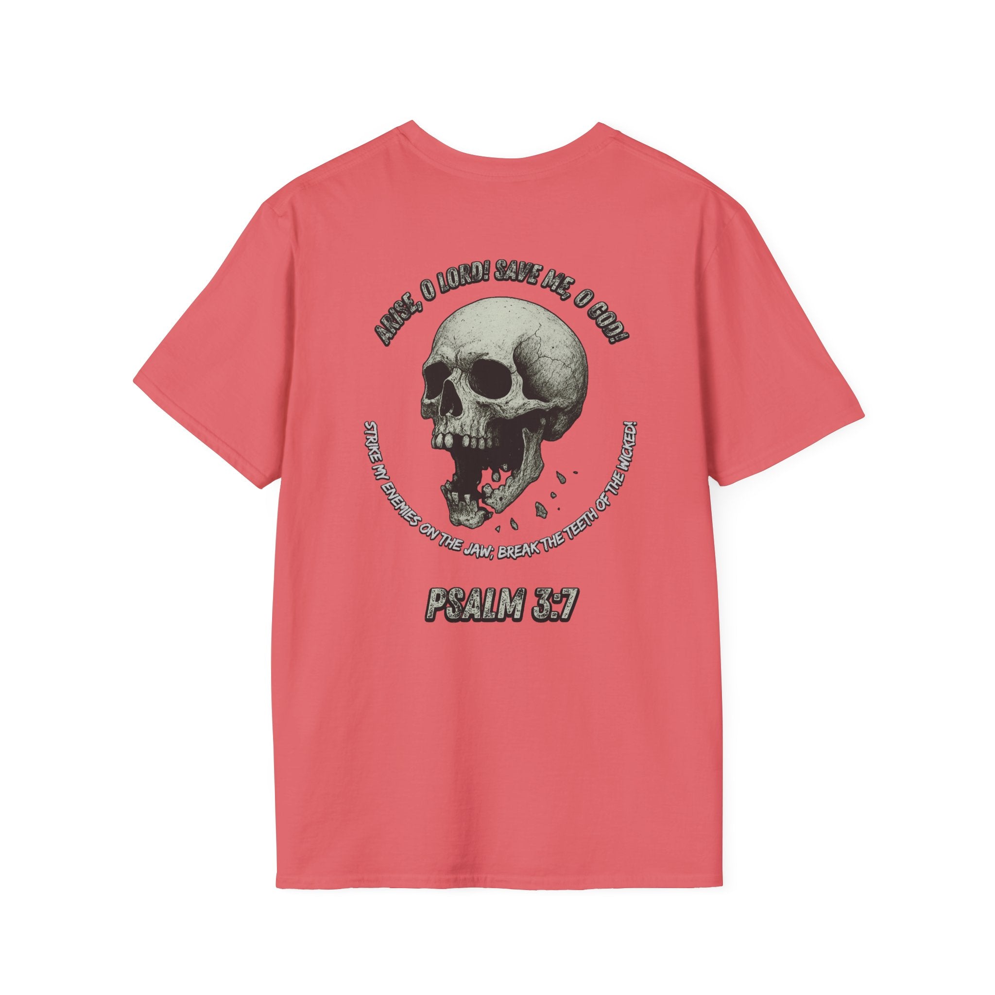 Psalm 3:7 - "Arise, O LORD!" (Monochrome) (Design on Back/Logo on Front)