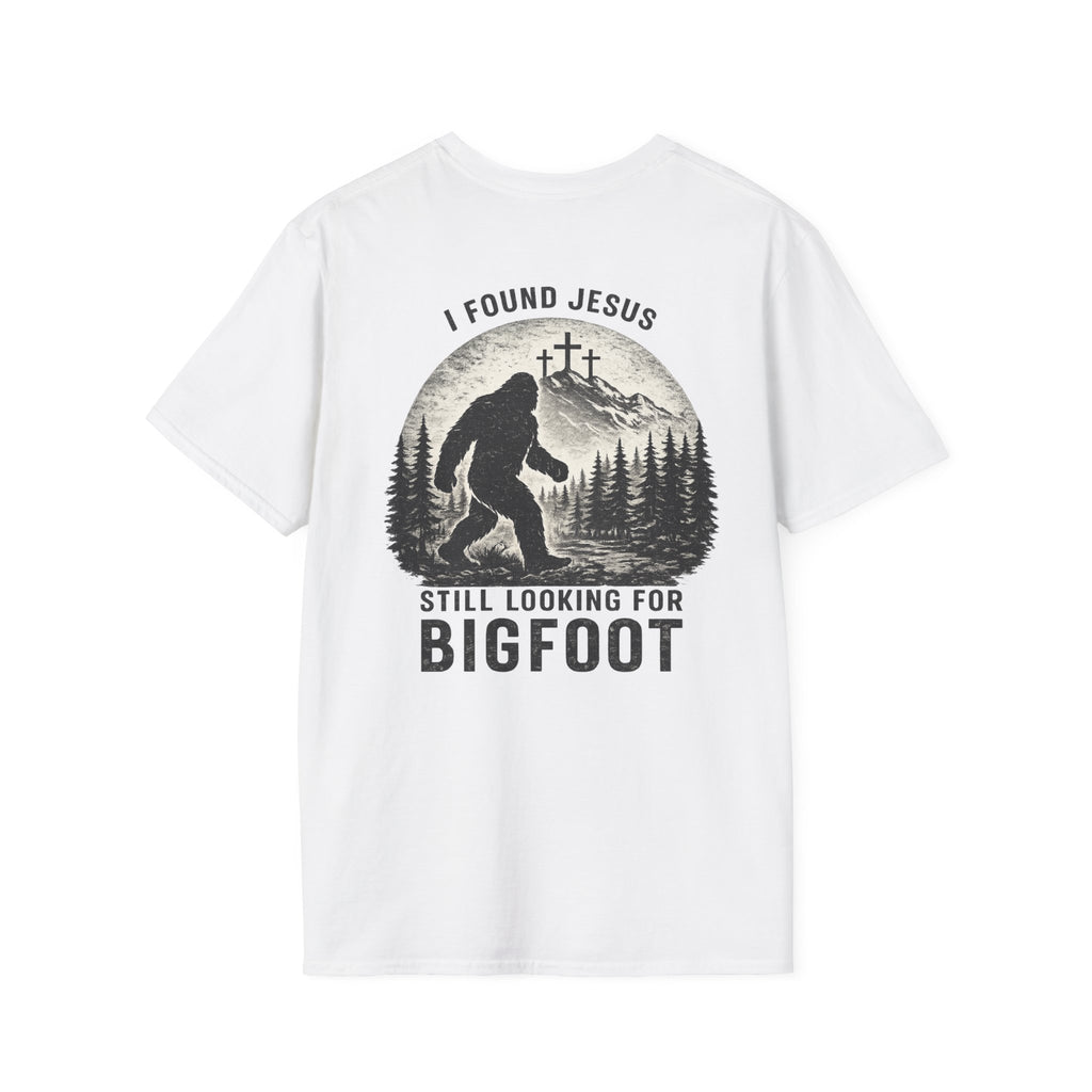 "Jesus and Bigfoot" (Design on Back/Logo on Front)