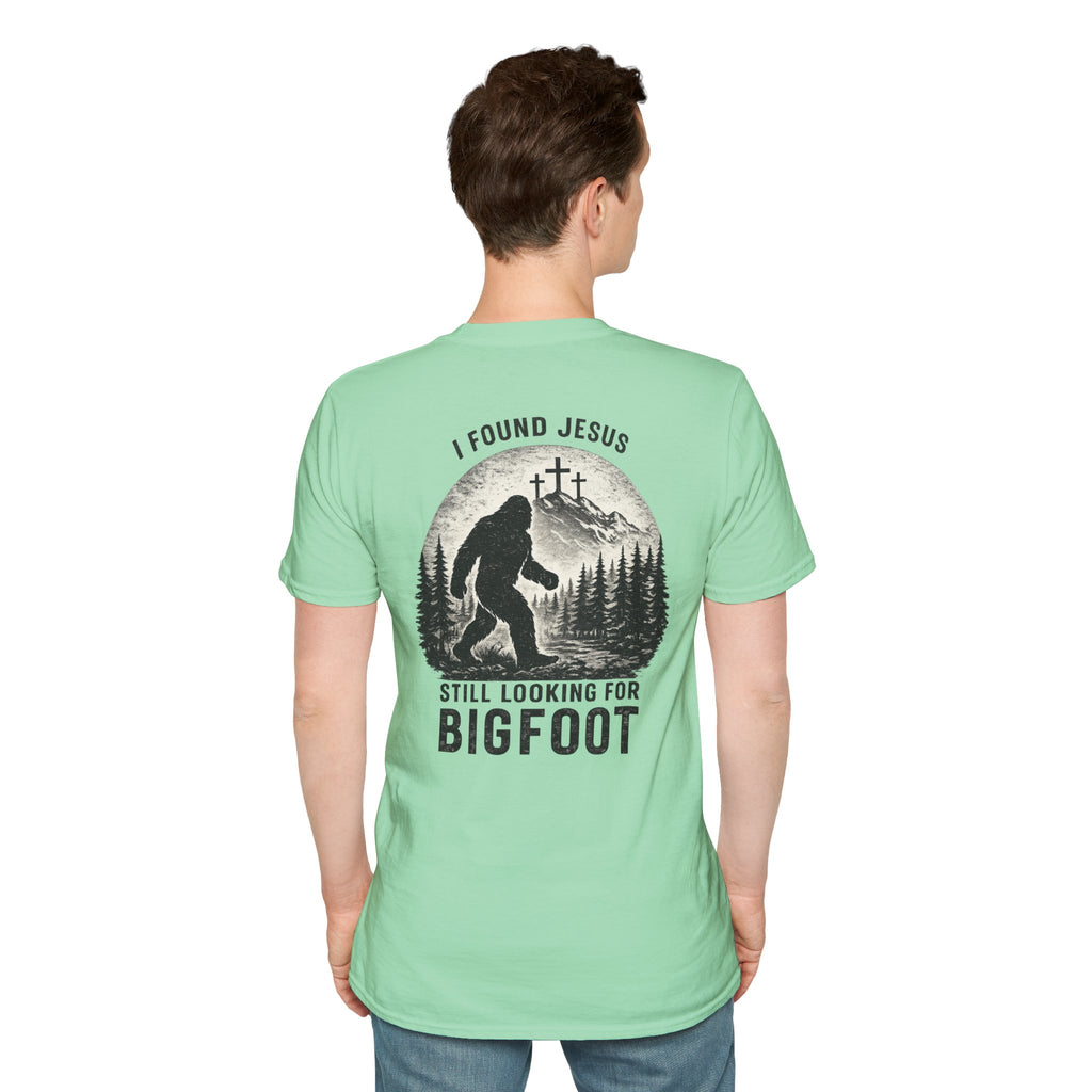 "Jesus and Bigfoot" (Design on Back/Logo on Front)