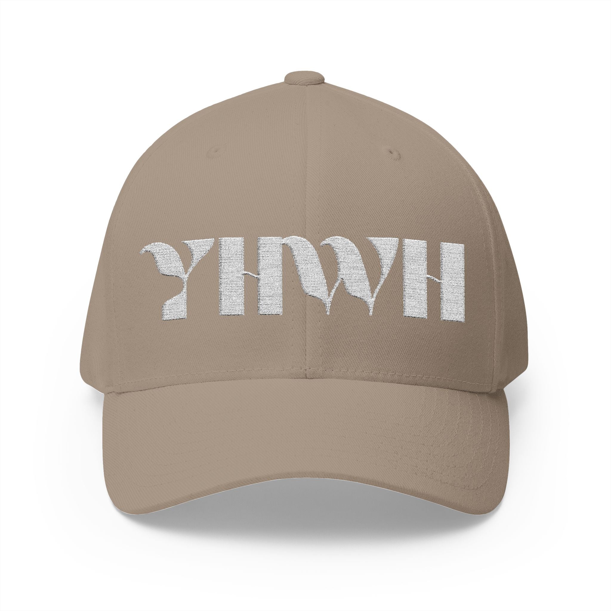 Signature Series "YHWH" FlexFit Closed-Back (White) (Triple Embroidered)