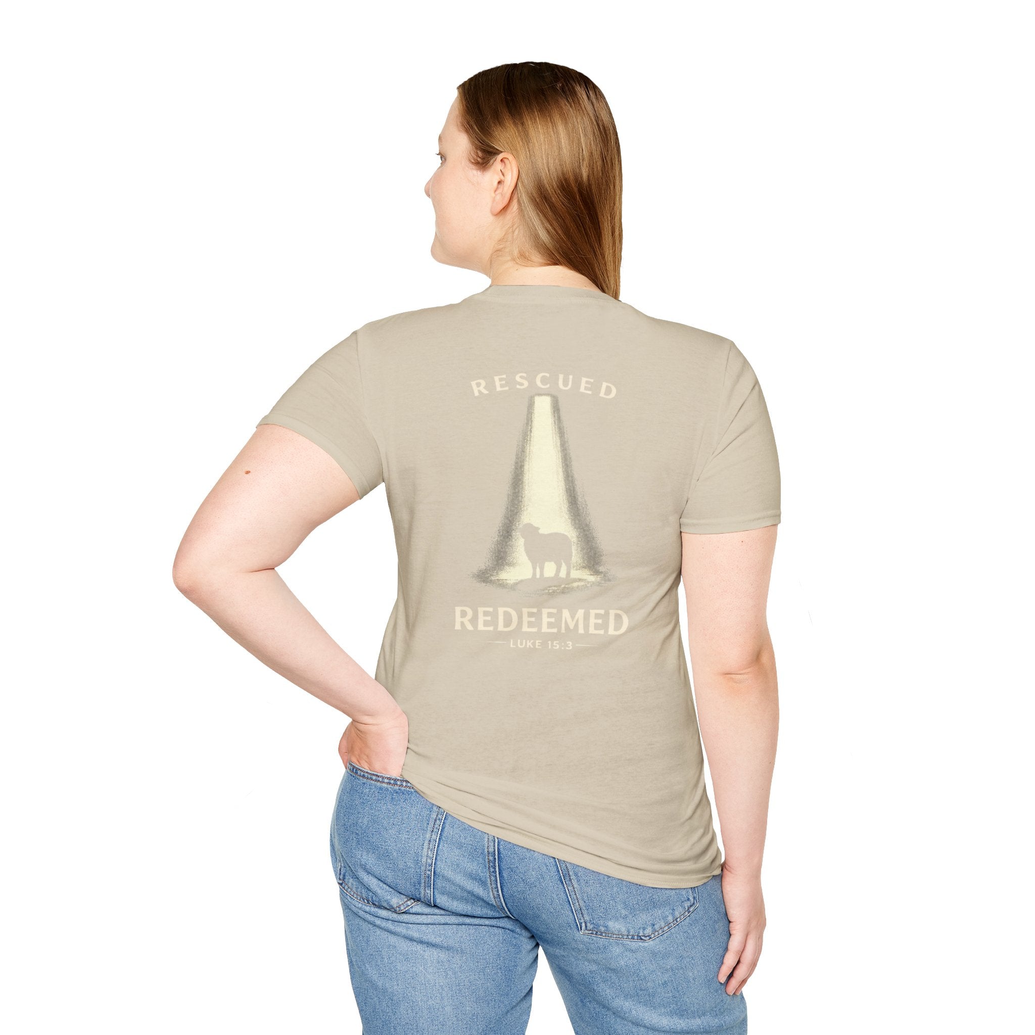"Rescued and Redeemed" (Design on Back/Logo on Front)