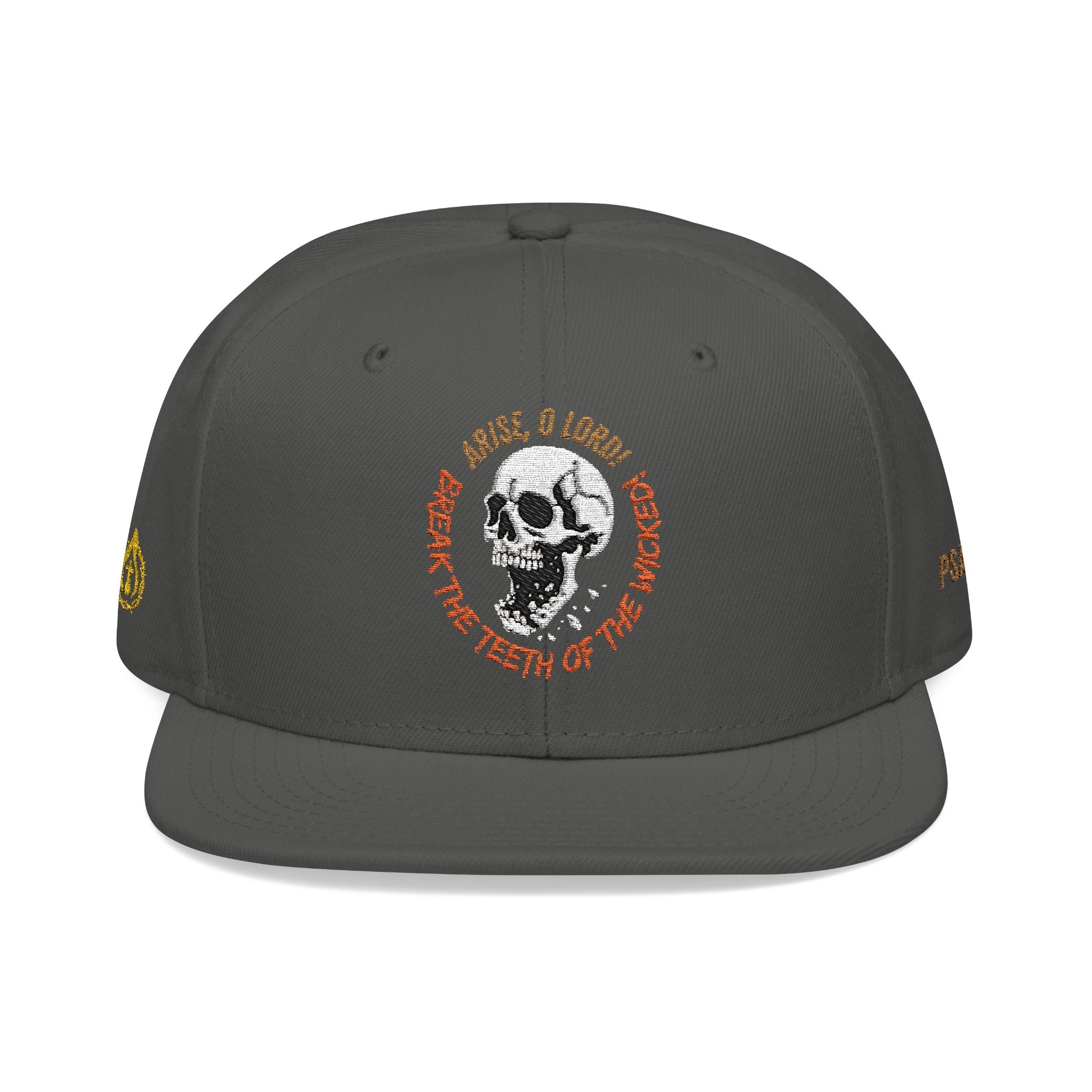 "Psalm 3:7" Snapback (Embroidered Front, Left and Right Sides)