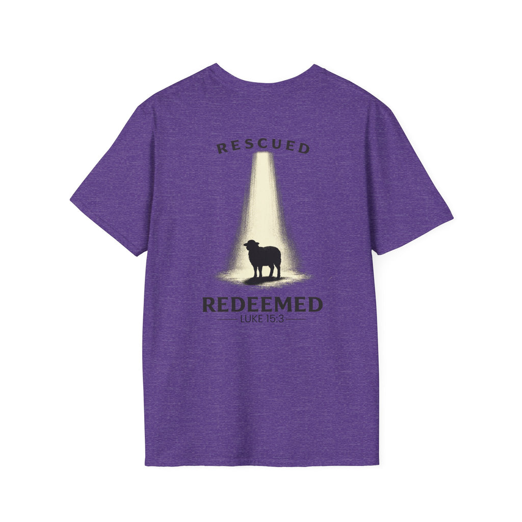 "Rescued and Redeemed" - Black Sheep Edition (Design on Back/Logo on Front)