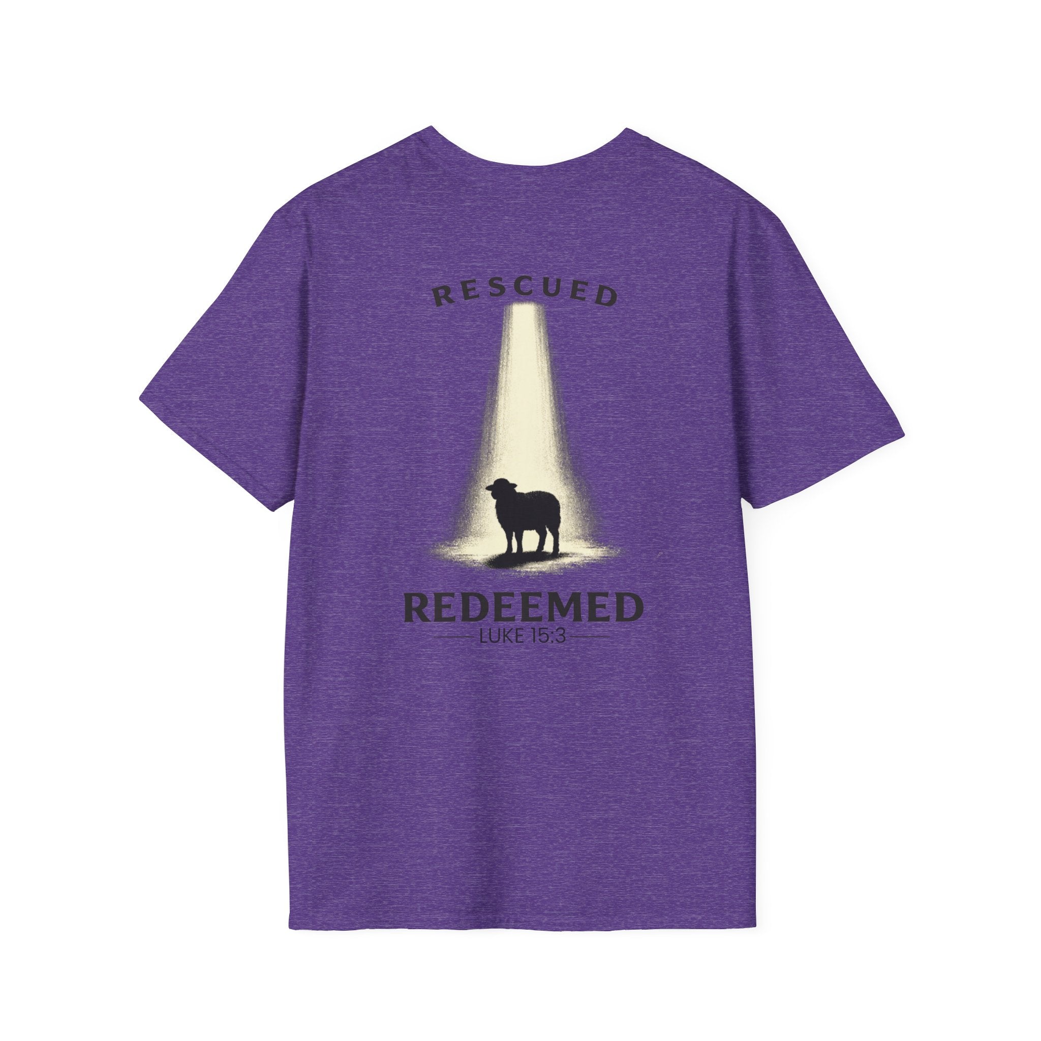 "Rescued and Redeemed" - Black Sheep Edition (Design on Back/Logo on Front)