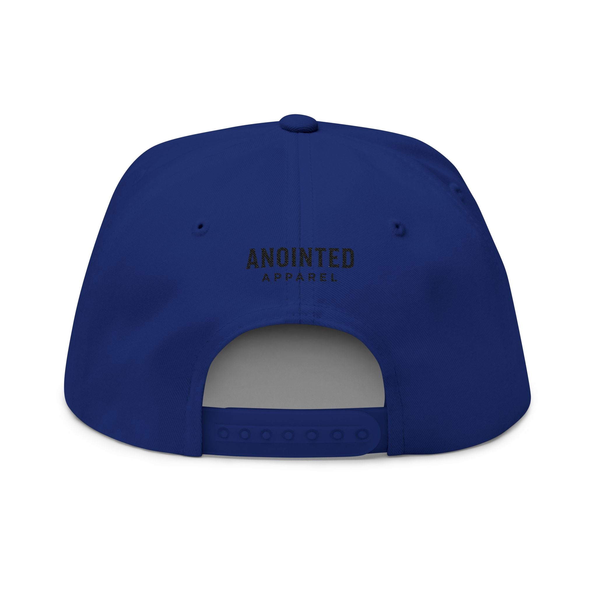 Signature Series "YHWH" (Black) Flat Bill Snap Back (Triple Embroidered)
