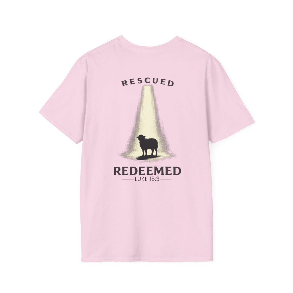 "Rescued and Redeemed" - Black Sheep Edition (Design on Back/Logo on Front)