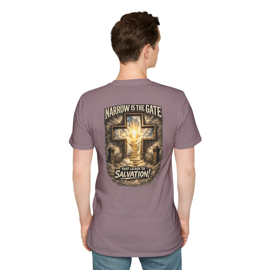 "The Narrow Gate" (Design on Back/Logo on Front)