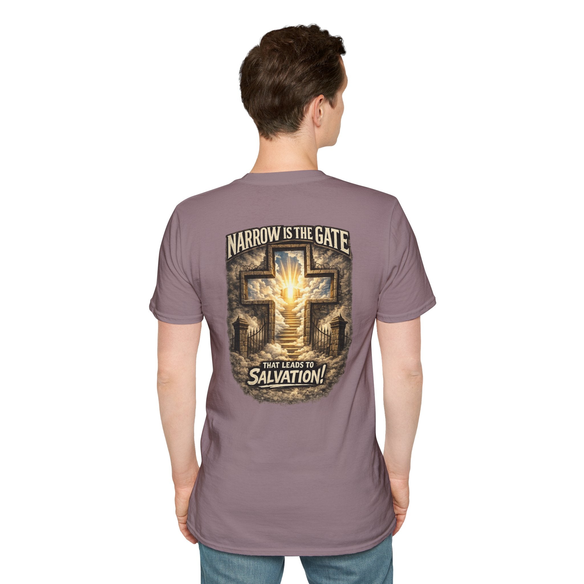 "The Narrow Gate" (Design on Back/Logo on Front)