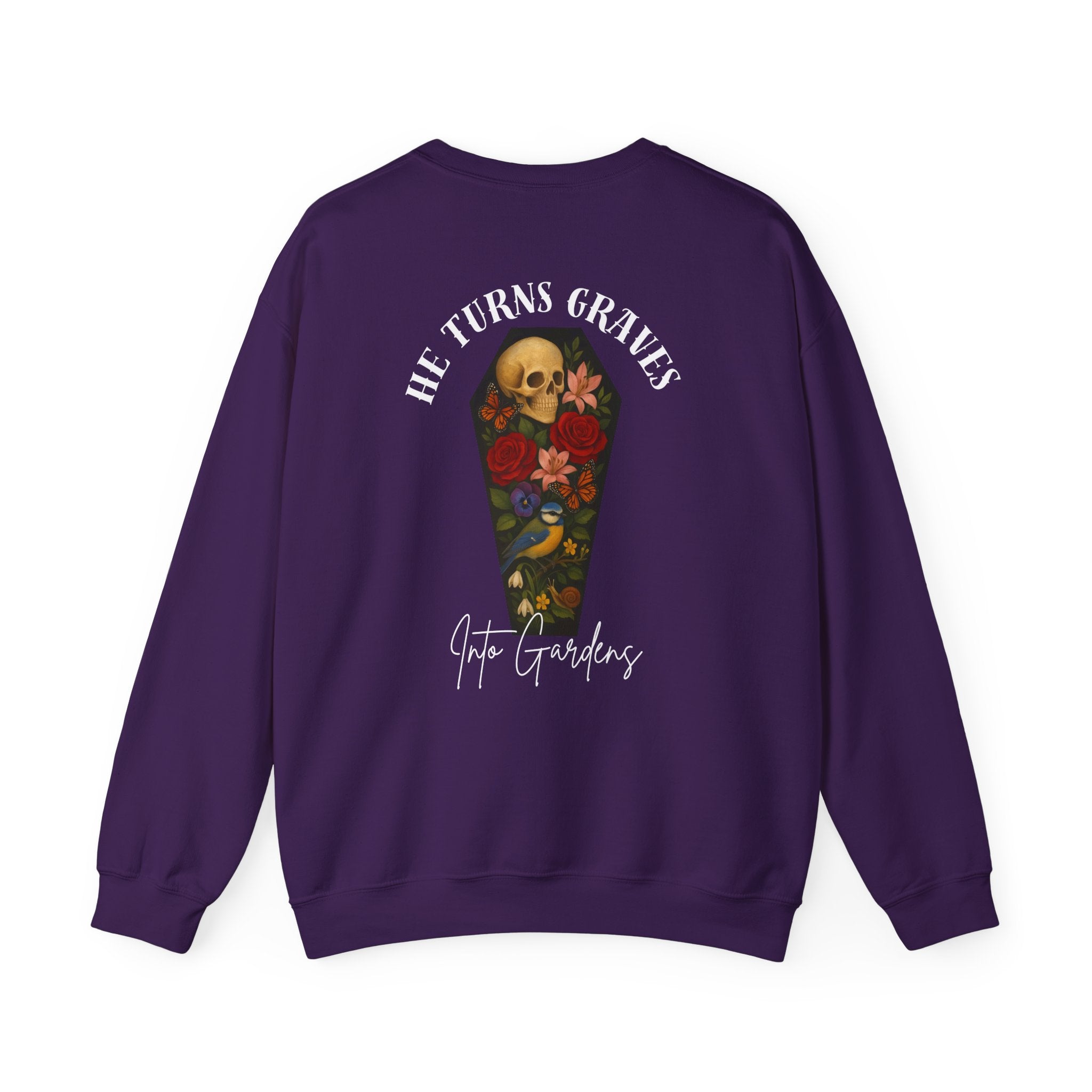 Graves Into Gardens Crewneck Sweatshirt (Design on Back/Logo on Front)
