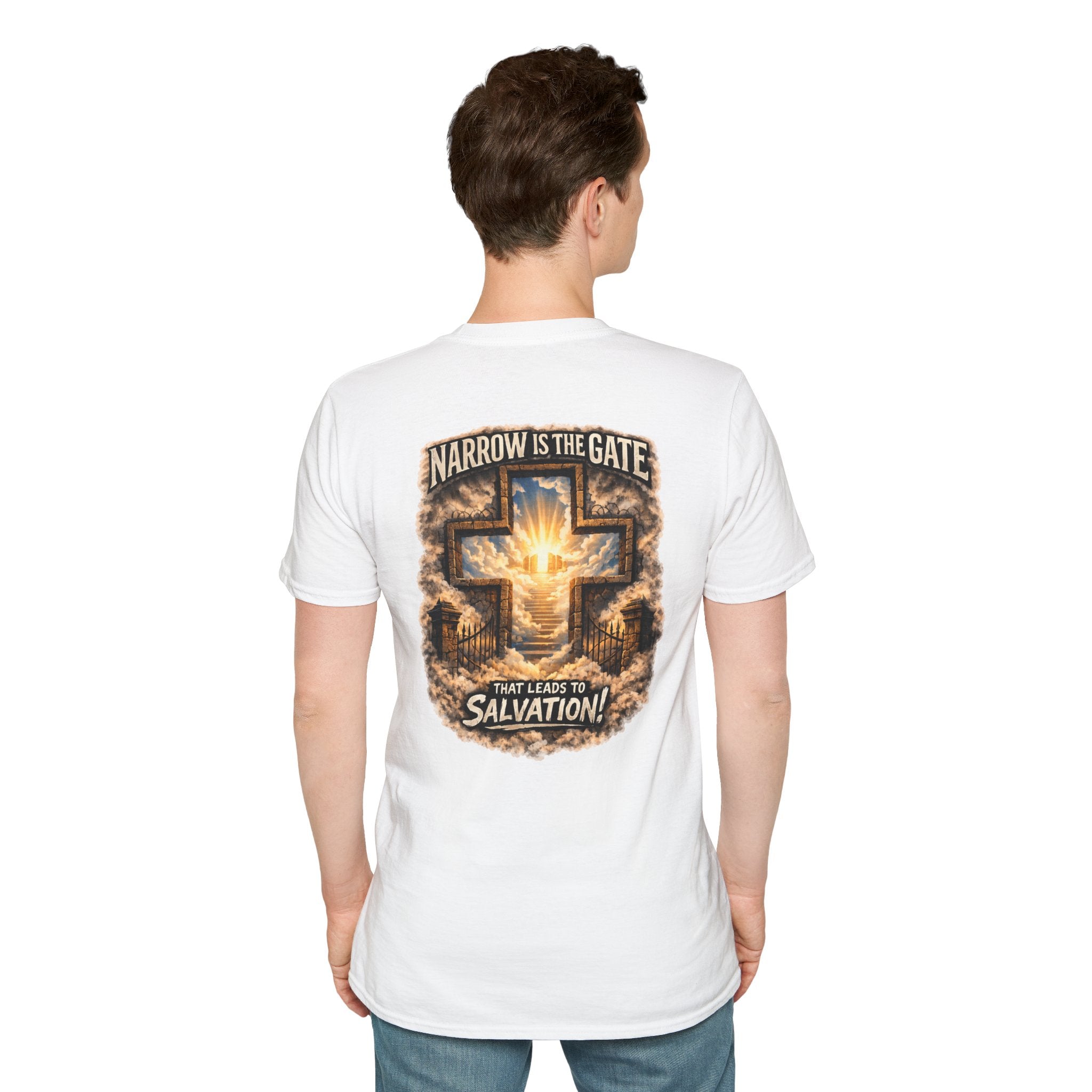 "The Narrow Gate" (Design on Back/Logo on Front)