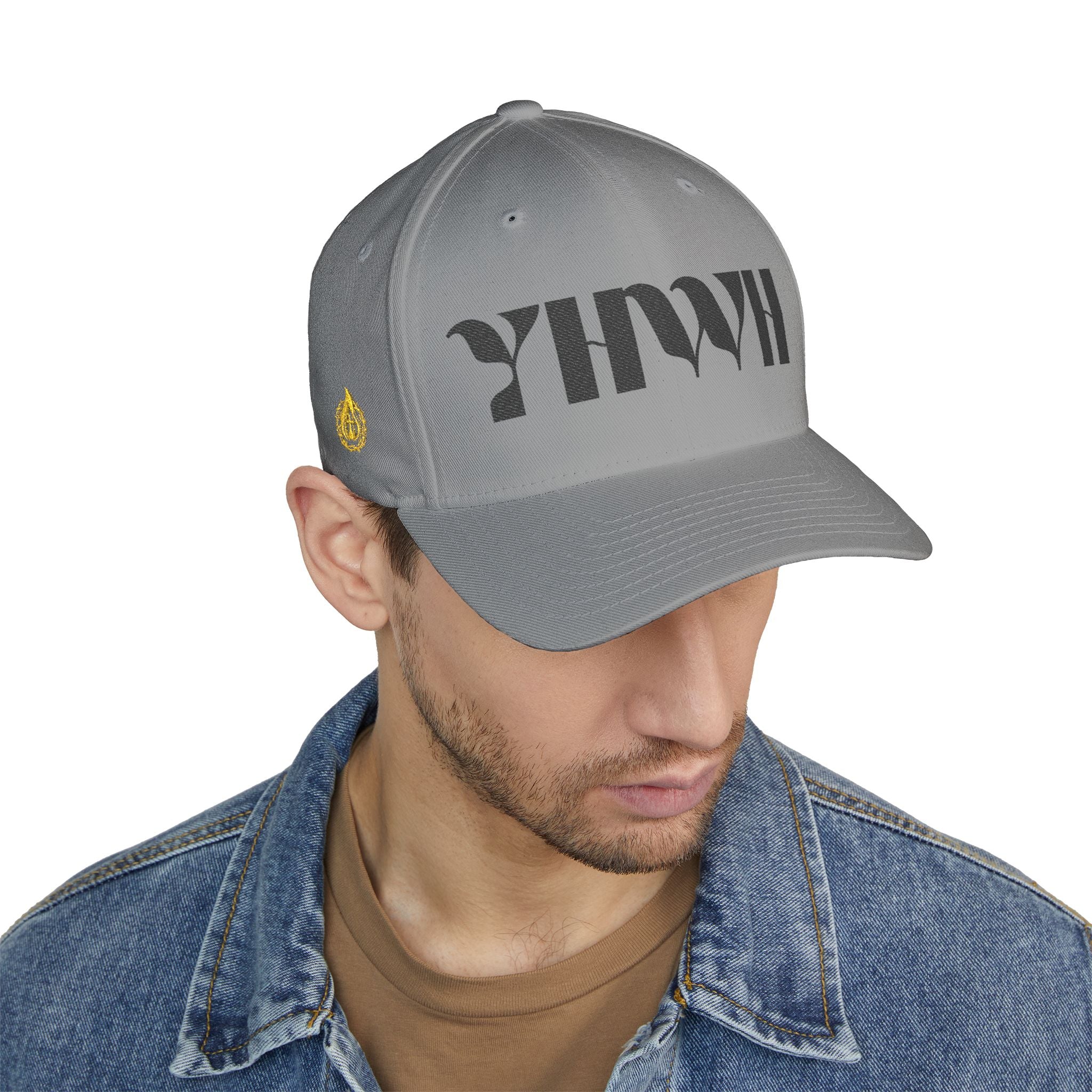 Signature Series "YHWH" FlexFit Closed-Back (Black) (Triple Embroidered)