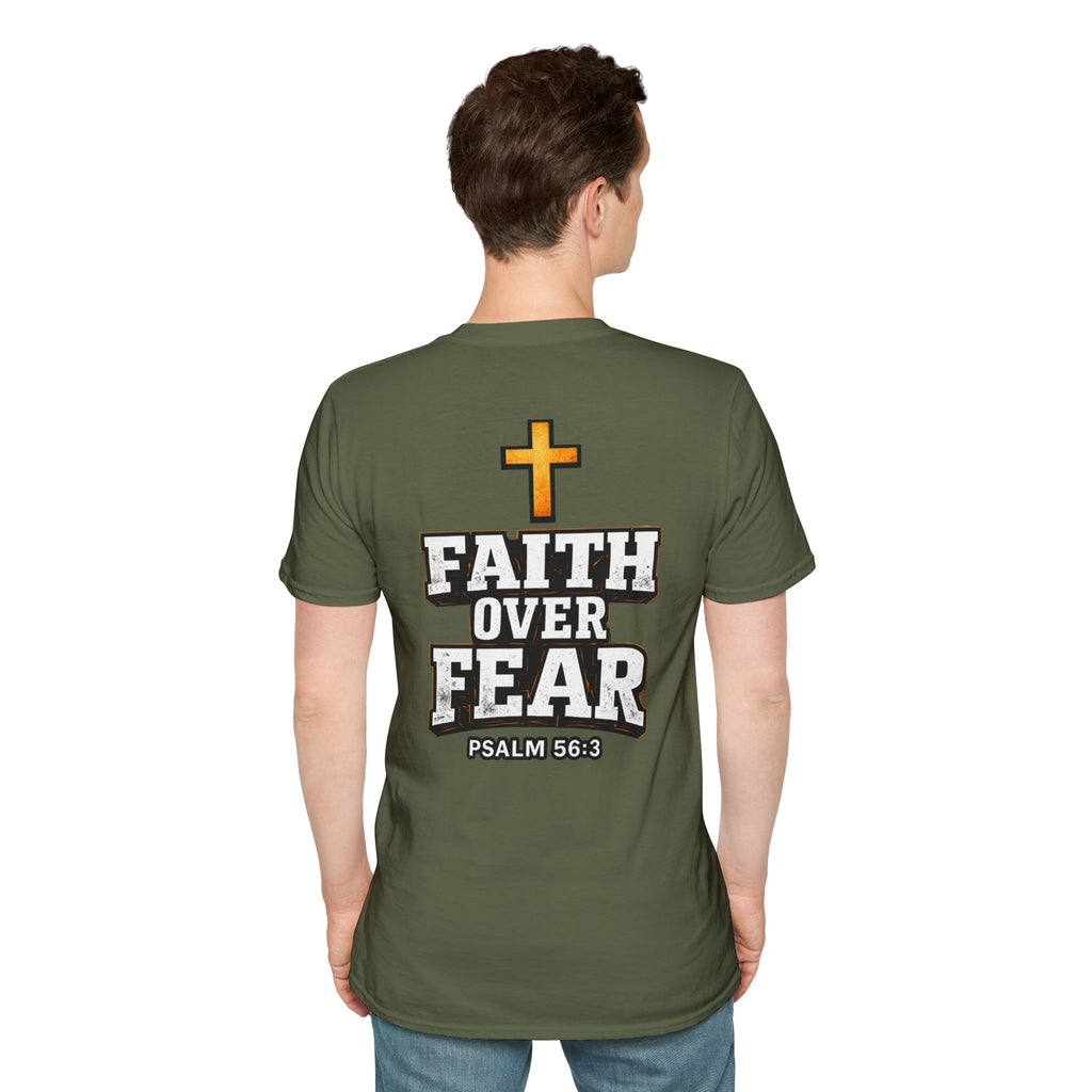 "Faith Over Fear" (Design on Back/Logo On Front)