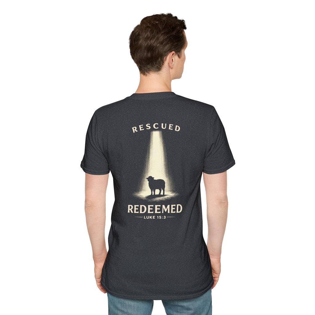 "Rescued and Redeemed" (Design on Back/Logo on Front)