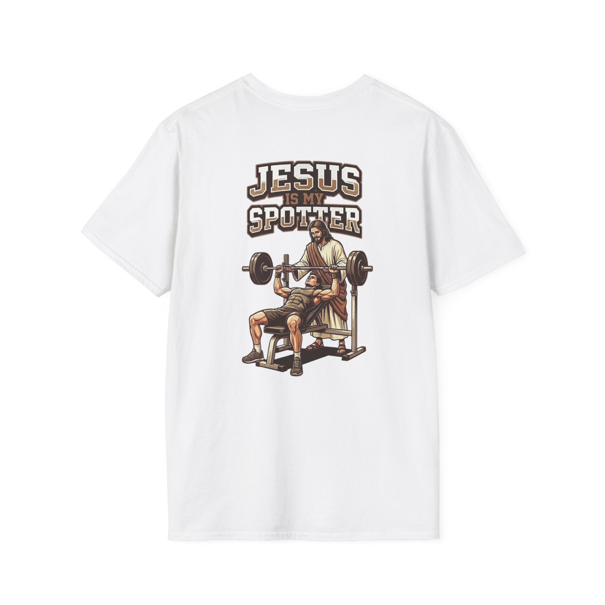 "Jesus Is My Spotter" (Design on Back/Logo on Front)