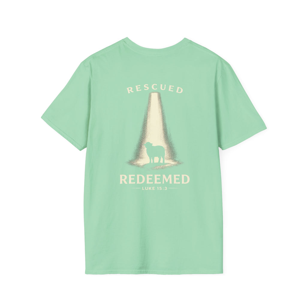 "Rescued and Redeemed" (Design on Back/Logo on Front)