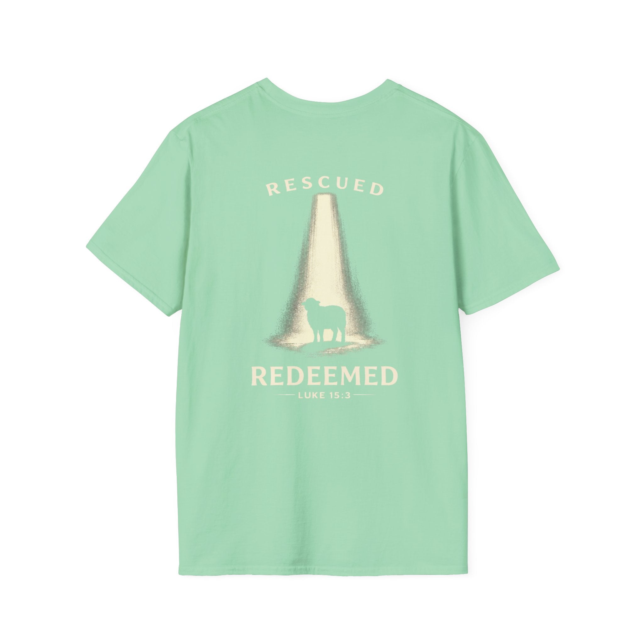 "Rescued and Redeemed" (Design on Back/Logo on Front)