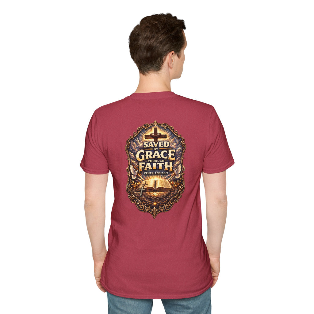 "Saved by Grace" (Alt Design) (Design on Back/Logo on Front)