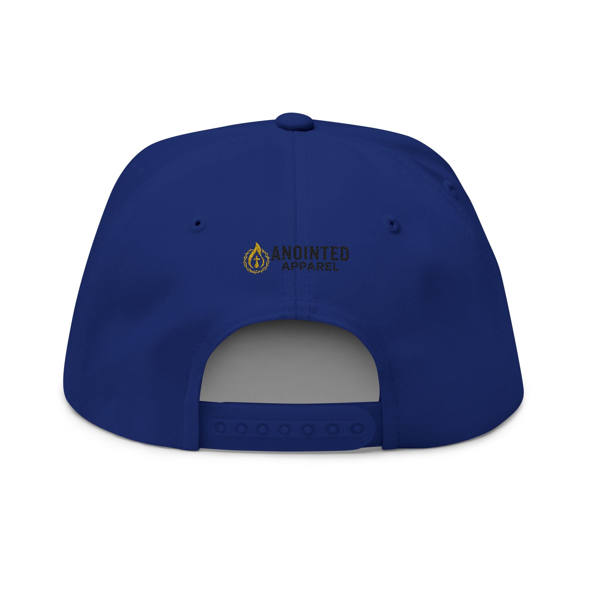"YHWH" (Black) Flat Bill Snapback (Embroidered Front/Back)