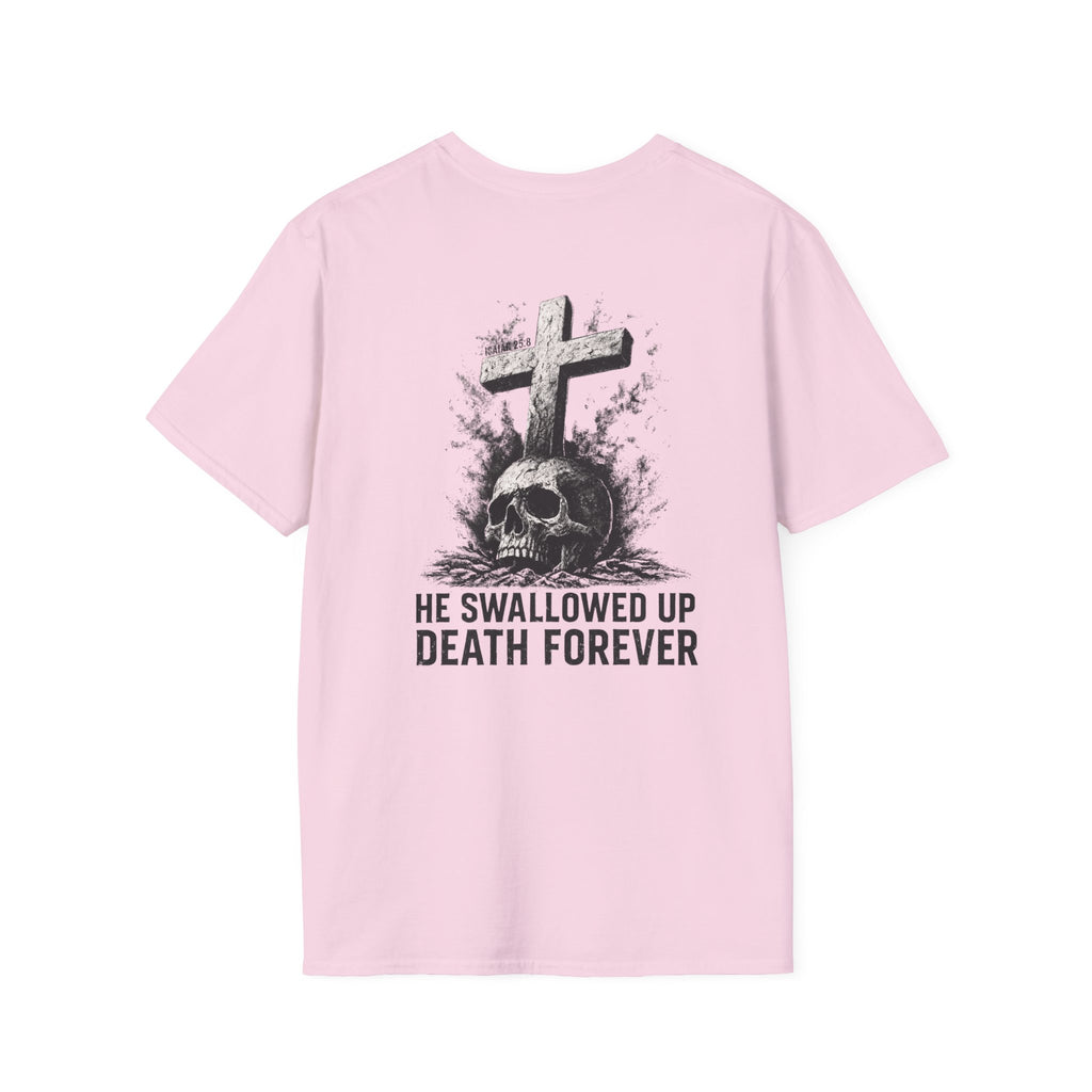 "Swallowed Death" (Dark) (Design on Back/Logo on Front)