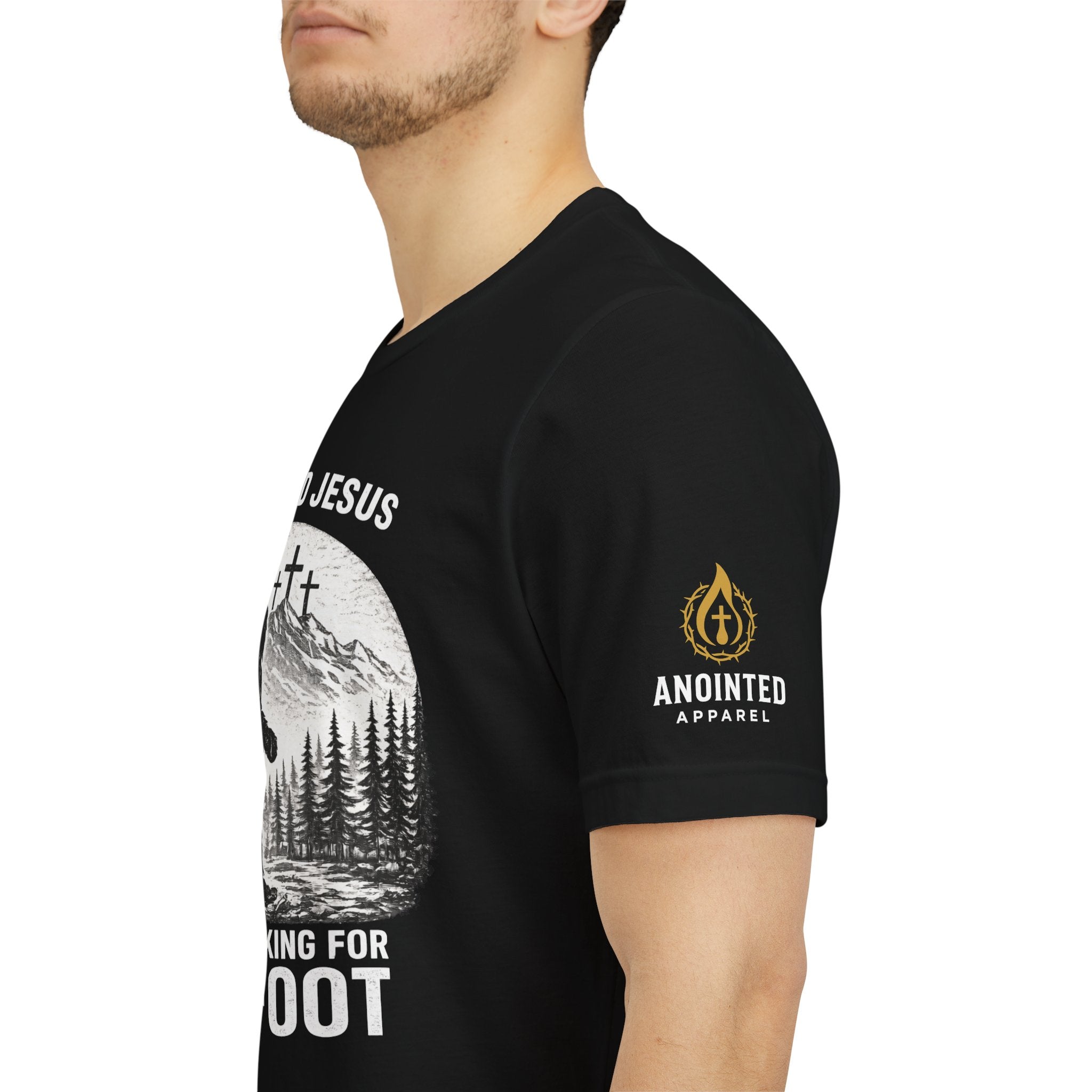 "Jesus and Bigfoot" (Design on Front/Logo on Sleeve)