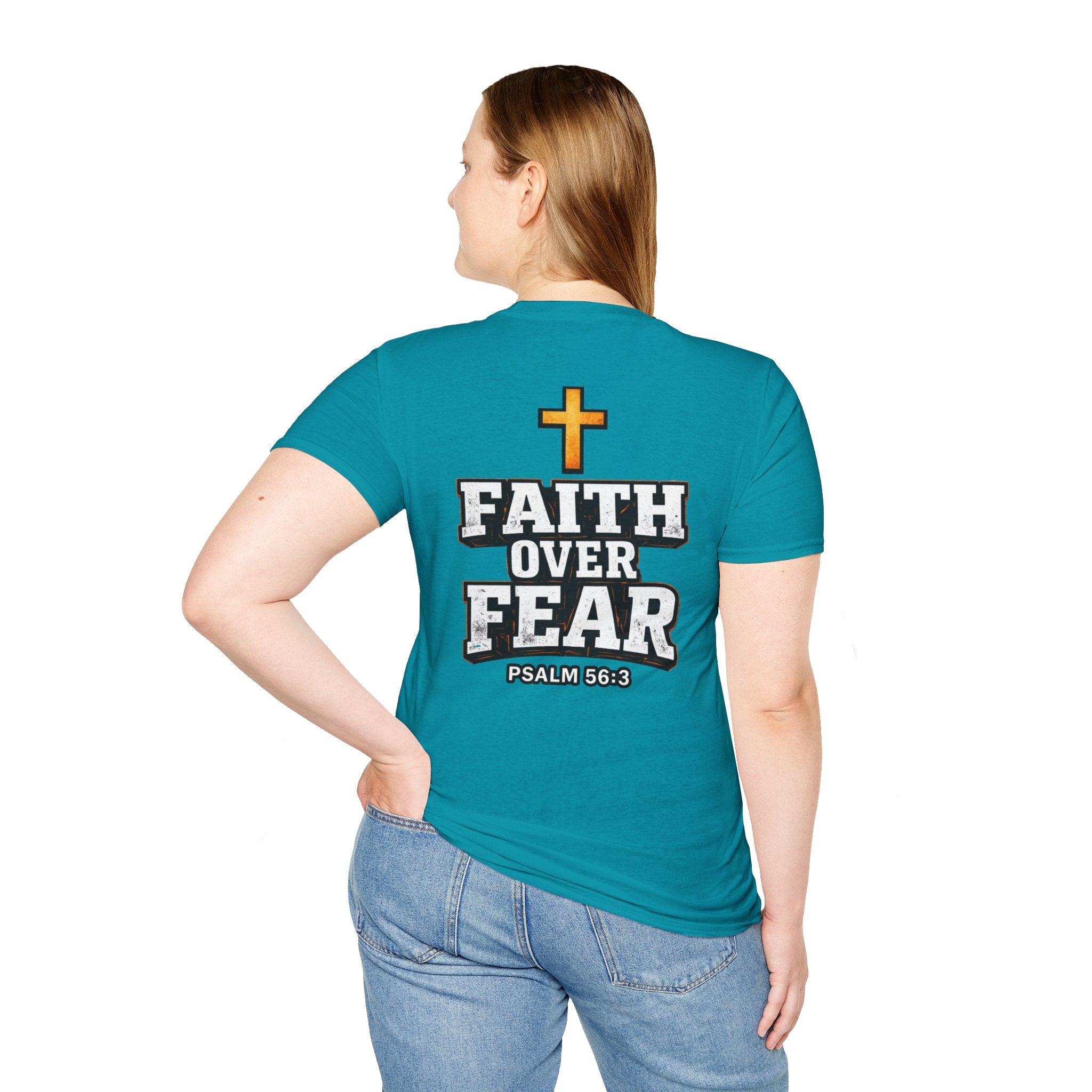 "Faith Over Fear" (Design on Back/Logo On Front)