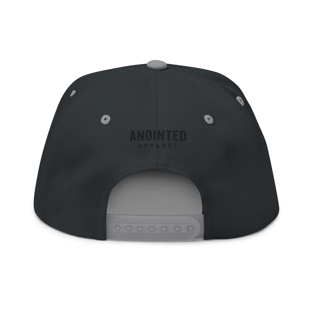 Signature Series "YHWH" (Black) Flat Bill Snap Back (Triple Embroidered)